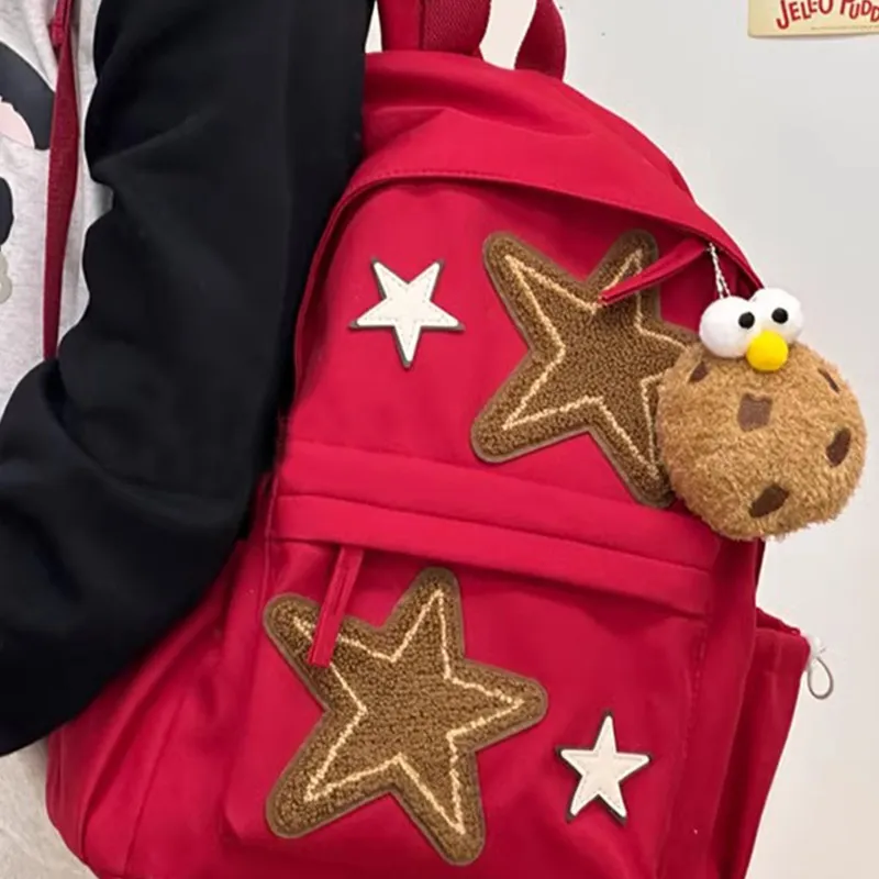 Meow In The Grass Nylon Backpack Unisex Multicolor-15