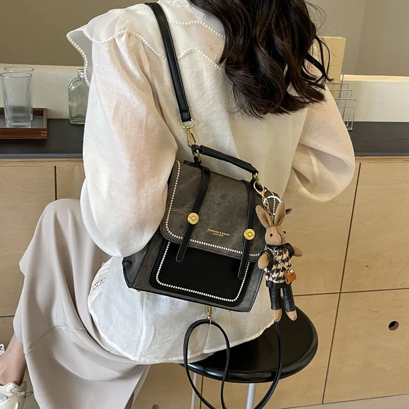 HCXK PU Backpack Regular Women's Multicolor-17
