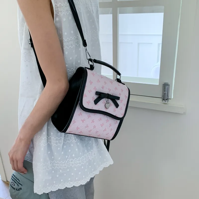 Meow In The Grass PU Backpack Women's White/Pink/Black-9
