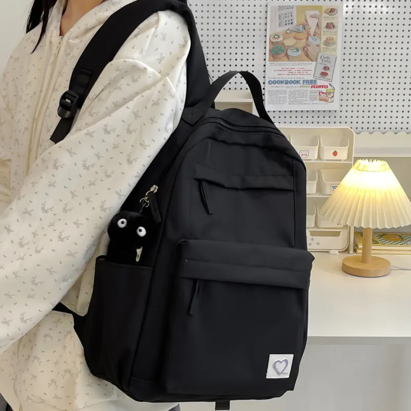 Meow In The Grass Nylon Backpack Unisex Multicolor-7