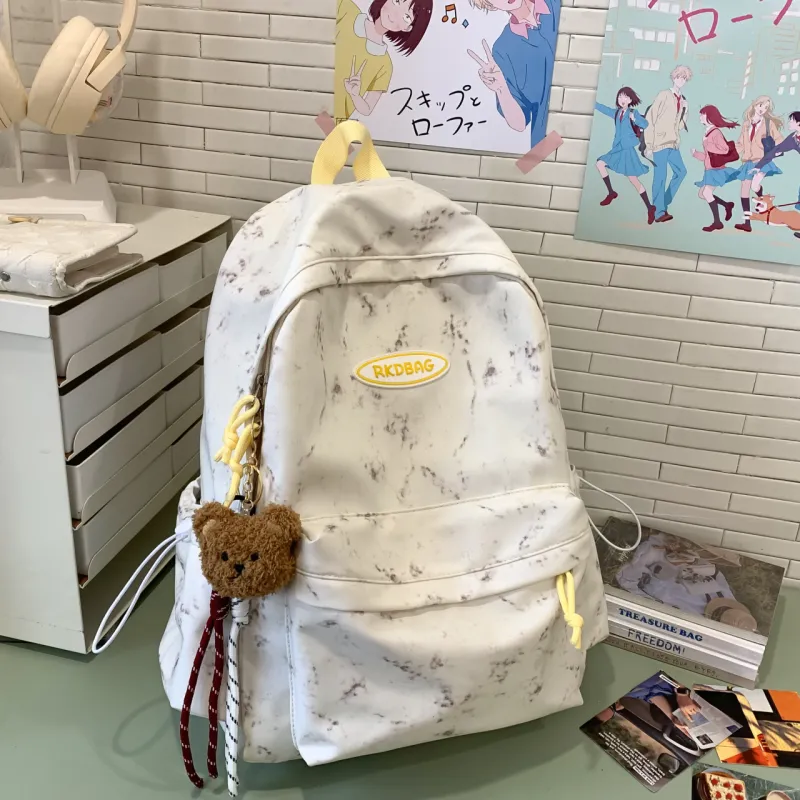 Meow In The Grass Nylon Backpack Women's Multicolor-6