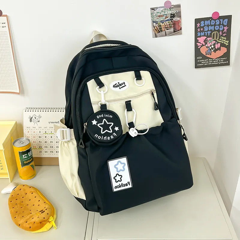 Meow In The Grass Nylon Backpack Regular Unisex Multicolor-3