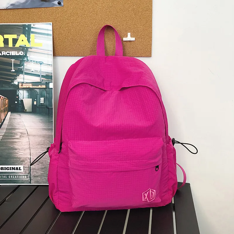 Meow In The Grass Nylon Backpack Unisex Multicolor-27