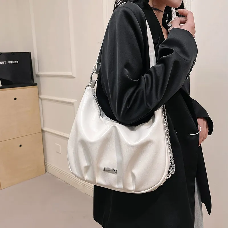Meow In The Grass PU Tote Bag, Shopping Bag, Shoulder Bag Women's White-4