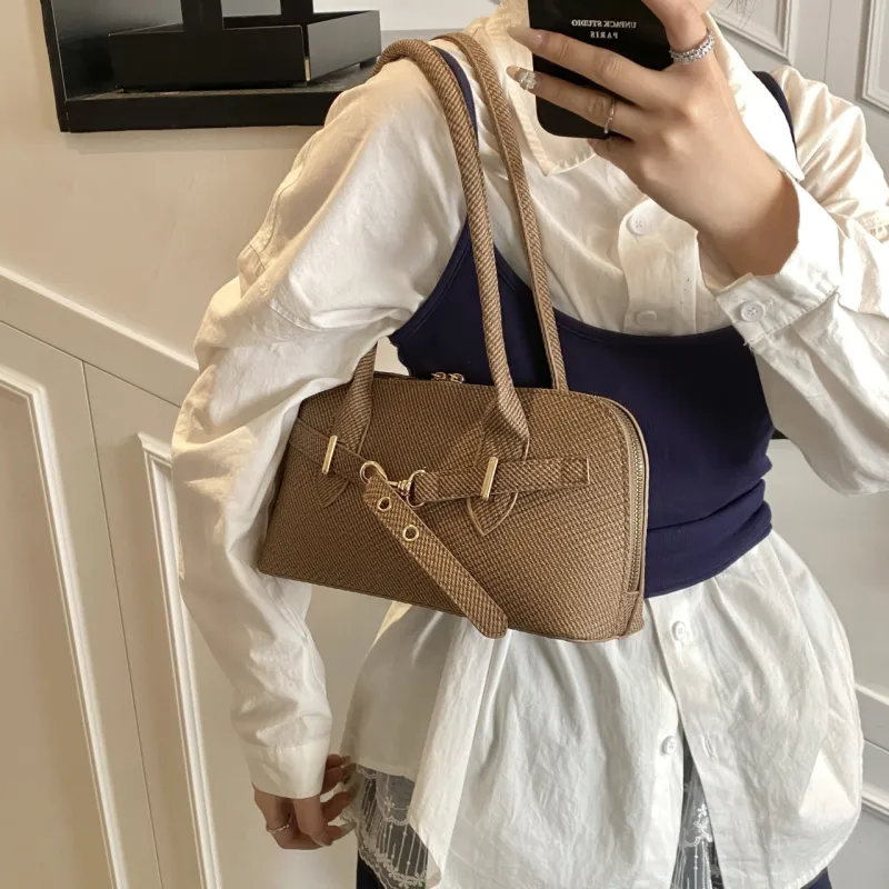 Meow In The Grass PU Crossbody Bag, Shoulder Bag Regular Women's Black/Beige/Blue/Brown-23
