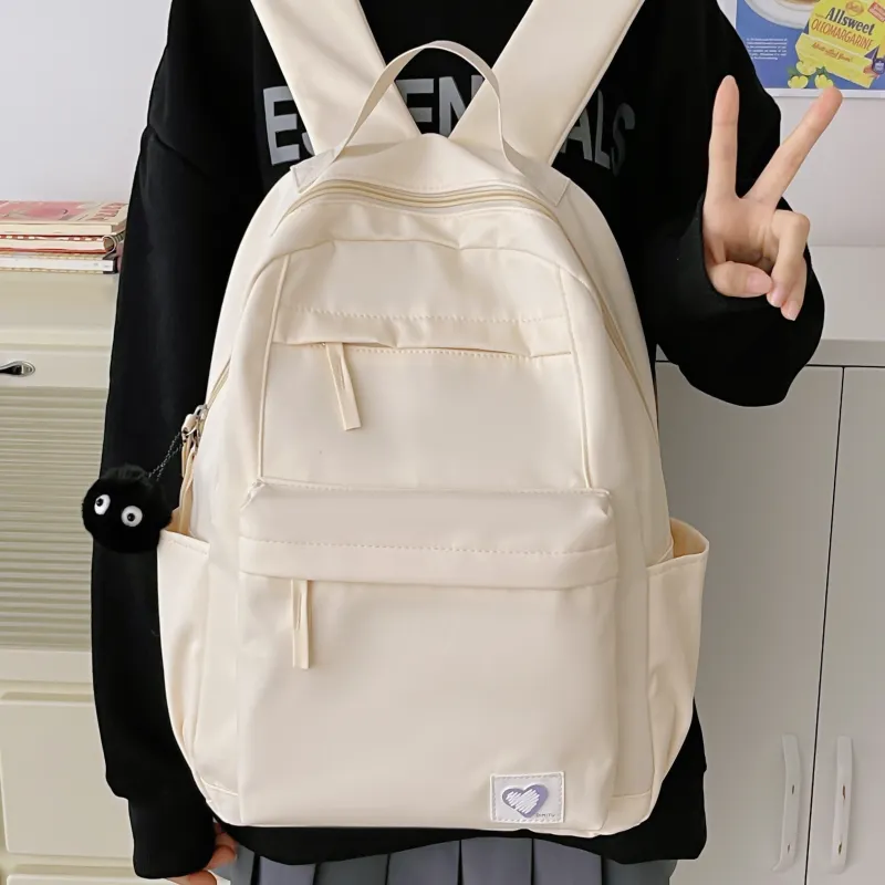 Meow In The Grass Nylon Backpack Unisex Multicolor-5