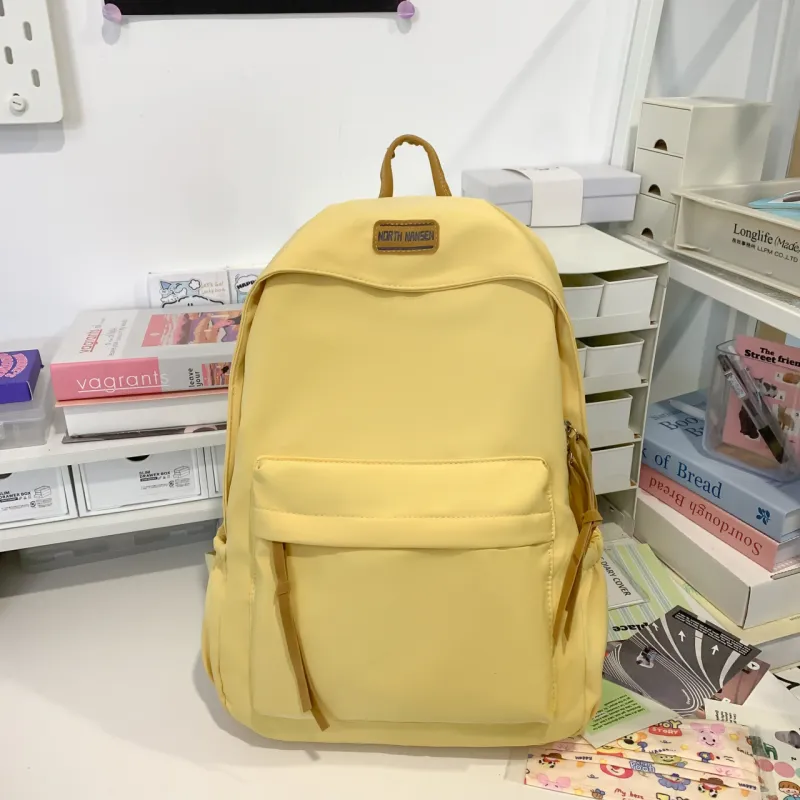 Meow In The Grass Nylon Backpack Unisex Multicolor-13