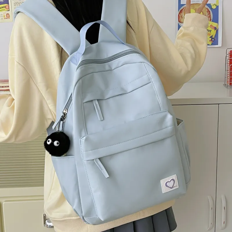 Meow In The Grass Nylon Backpack Unisex Multicolor-15