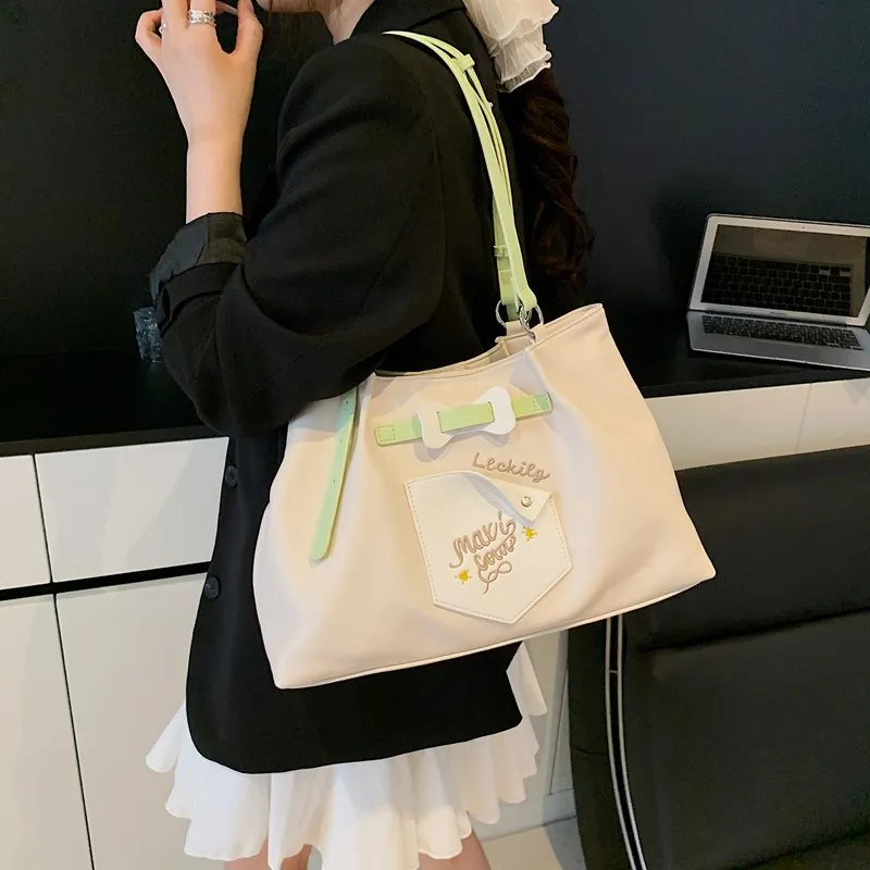 Meow In The Grass PU Shoulder Bag Women's Multicolor-15