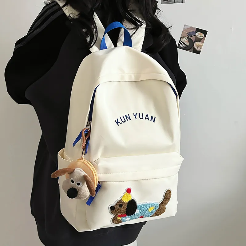 Meow In The Grass Nylon Backpack Regular Unisex Multicolor-4