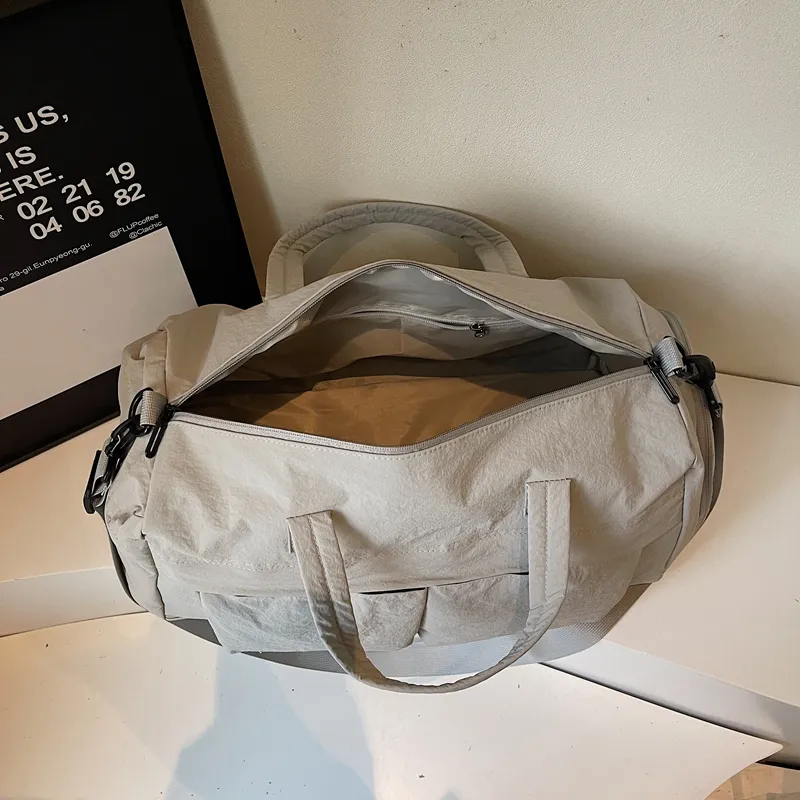 Meow In The Grass Canvas Bag Travel Bag Unisex Multicolor-8