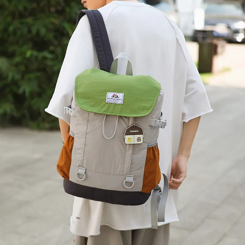 Meow In The Grass Nylon Backpack Regular Unisex Multicolor-6