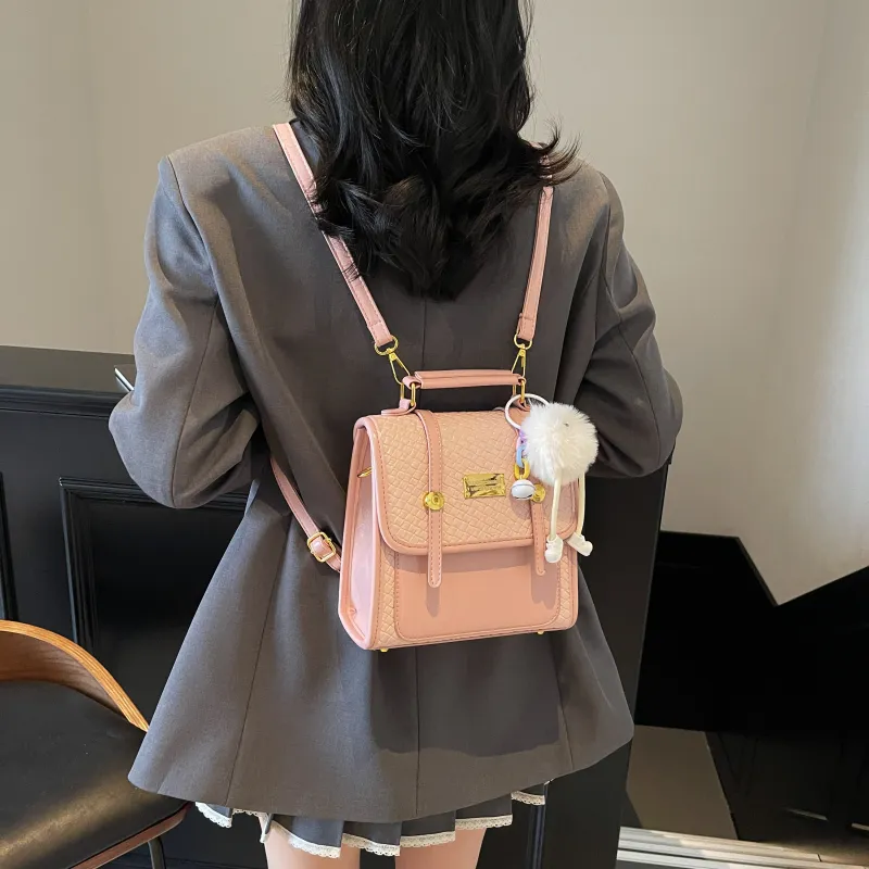 Meow In The Grass PU Backpack Regular Women's Multicolor-27