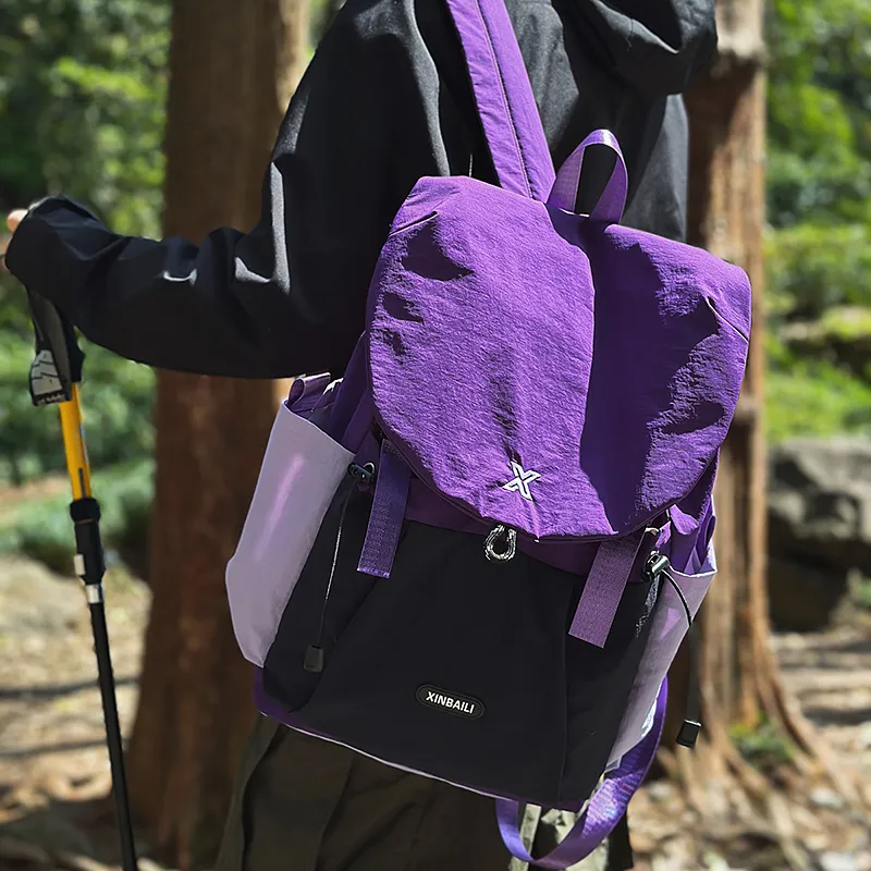 Meow In The Grass Nylon Backpack Unisex Multicolor-8