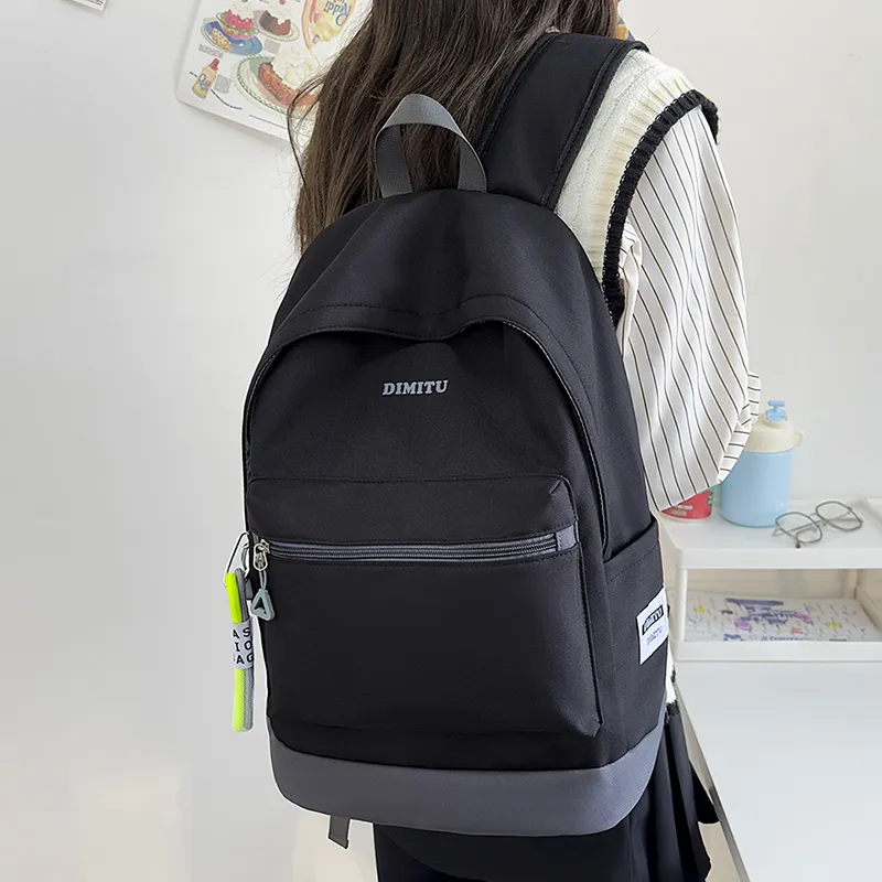 Meow In The Grass Nylon Backpack Women's Multicolor-14