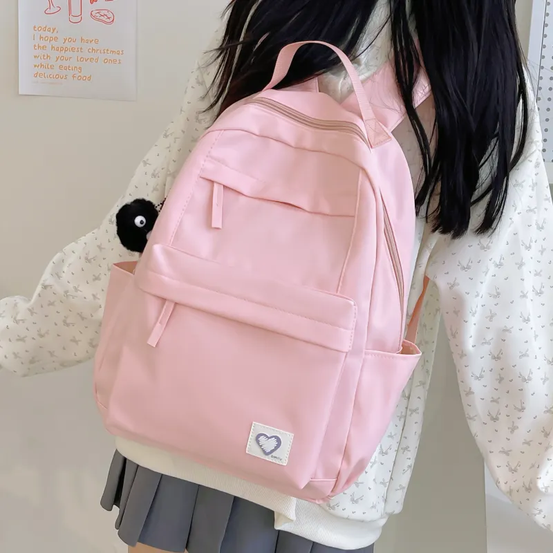 Meow In The Grass Nylon Backpack Unisex Multicolor-22