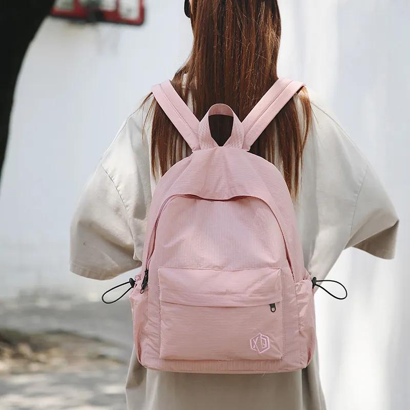 Meow In The Grass Nylon Backpack Unisex Multicolor-9