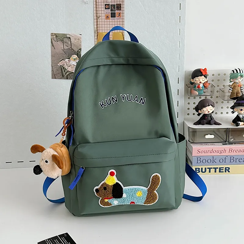 Meow In The Grass Nylon Backpack Regular Unisex Multicolor-8