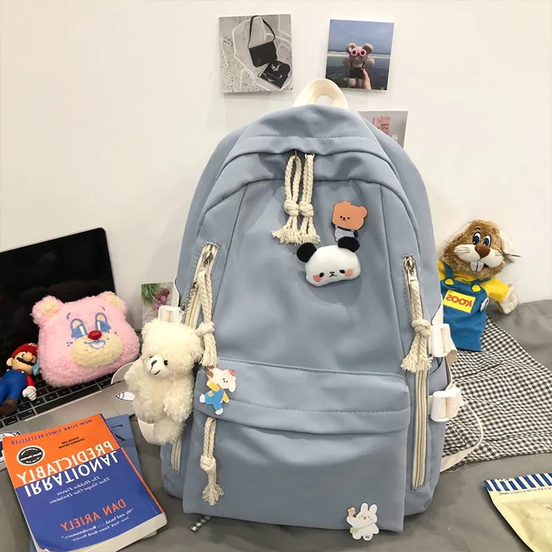 Meow In The Grass Nylon Backpack Regular Unisex Multicolor-12