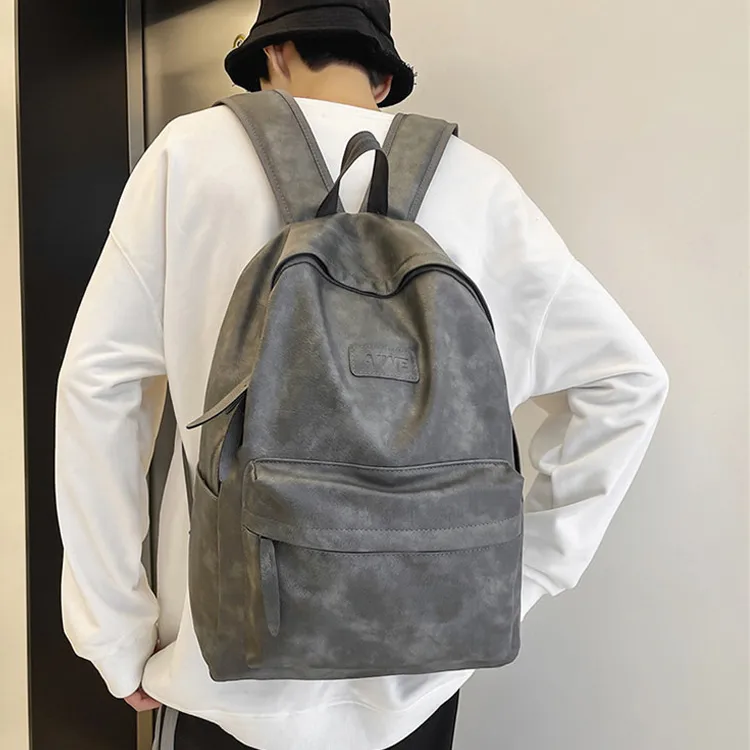 Meow In The Grass PU Backpack Regular Unisex Ecru/Black/Gray-8