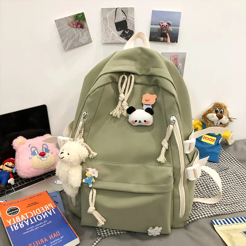 Meow In The Grass Nylon Backpack Regular Unisex Multicolor-16