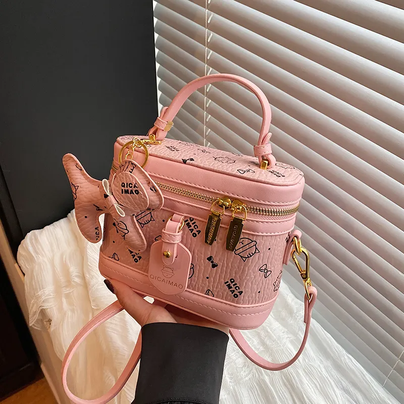 Meow In The Grass PU Handbag Women's Multicolor-22