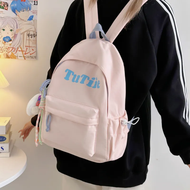 Meow In The Grass Polyester Backpack Unisex Multicolor-2