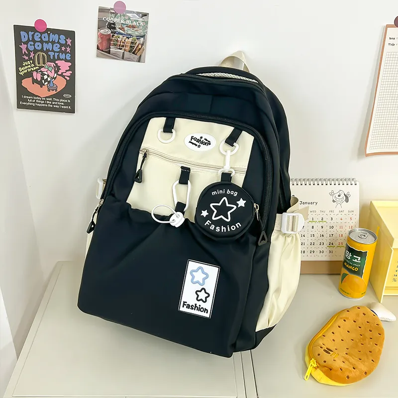 Meow In The Grass Nylon Backpack Regular Unisex Multicolor-1