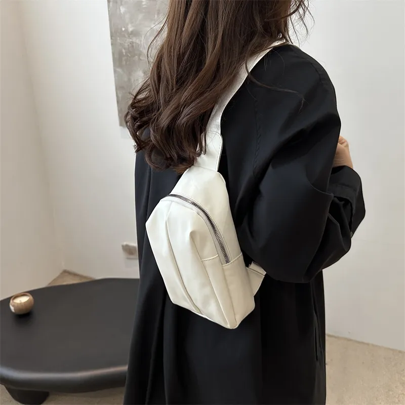 Meow In The Grass PU Crossbody Bag Sling Bag Regular Unisex White/Black/Khaki/Pink/Black-2
