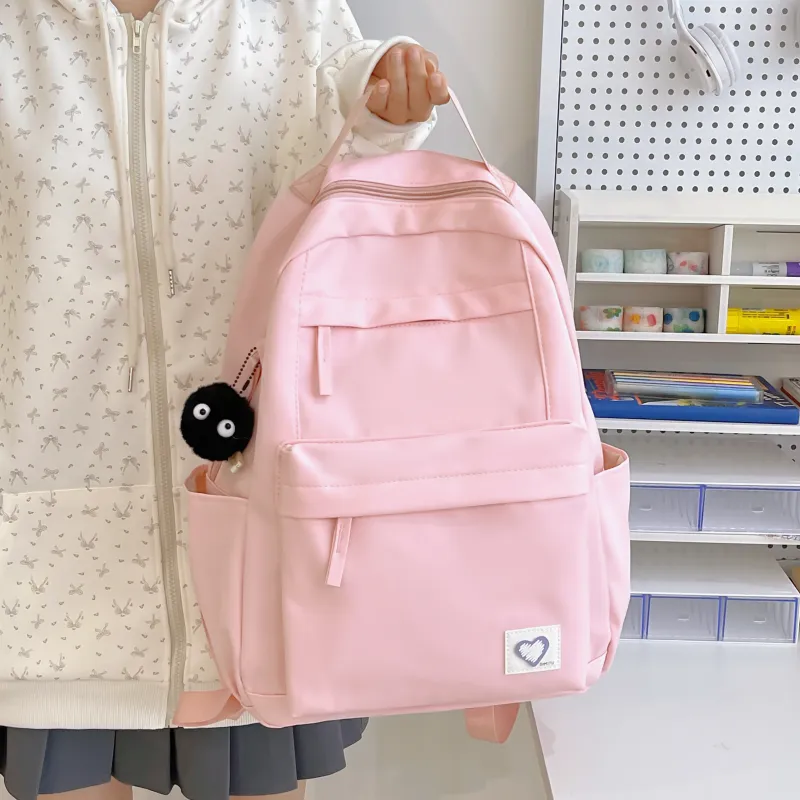 Meow In The Grass Nylon Backpack Unisex Multicolor-20