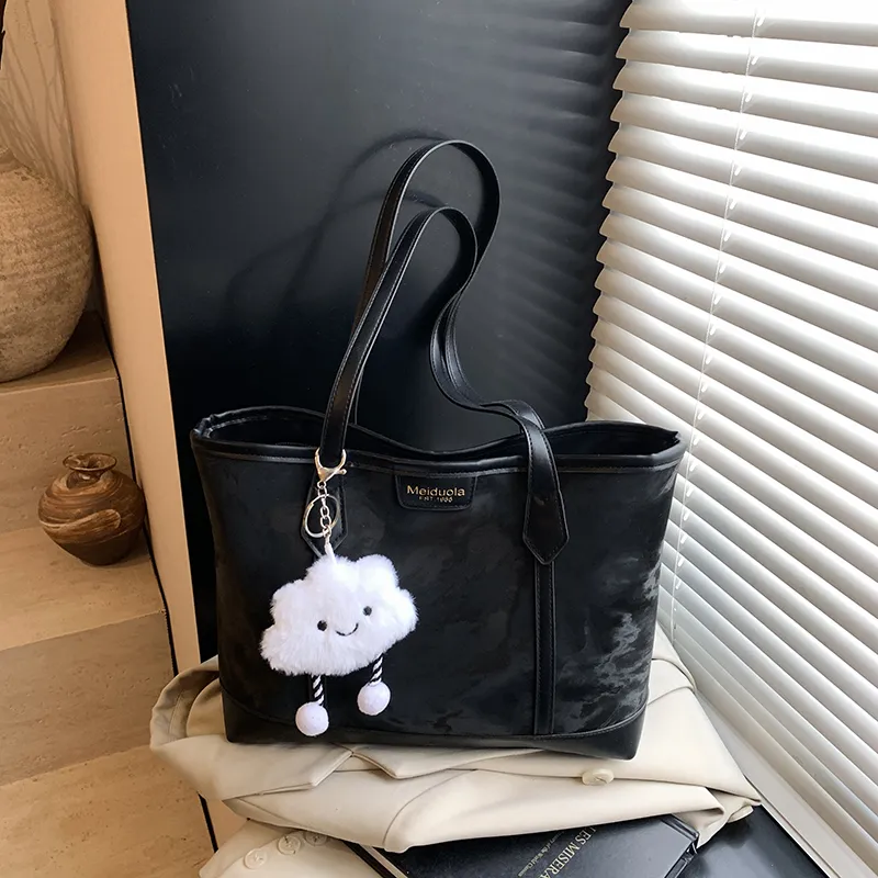 Meow In The Grass PU Tote Handbag Women's Multicolor-2