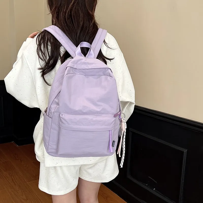 Meow In The Grass Nylon Backpack Regular Unisex Multicolor-8