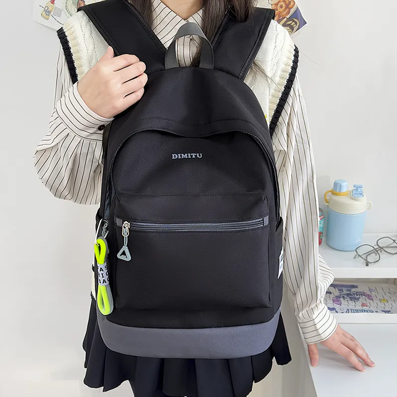 Meow In The Grass Nylon Backpack Women's Multicolor-13