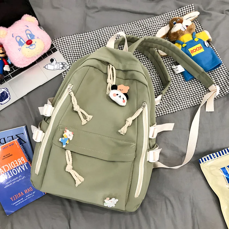 Meow In The Grass Nylon Backpack Regular Unisex Multicolor-17