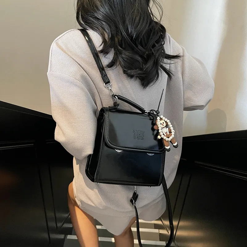 Meow In The Grass PU Backpack Women's Multicolor-9