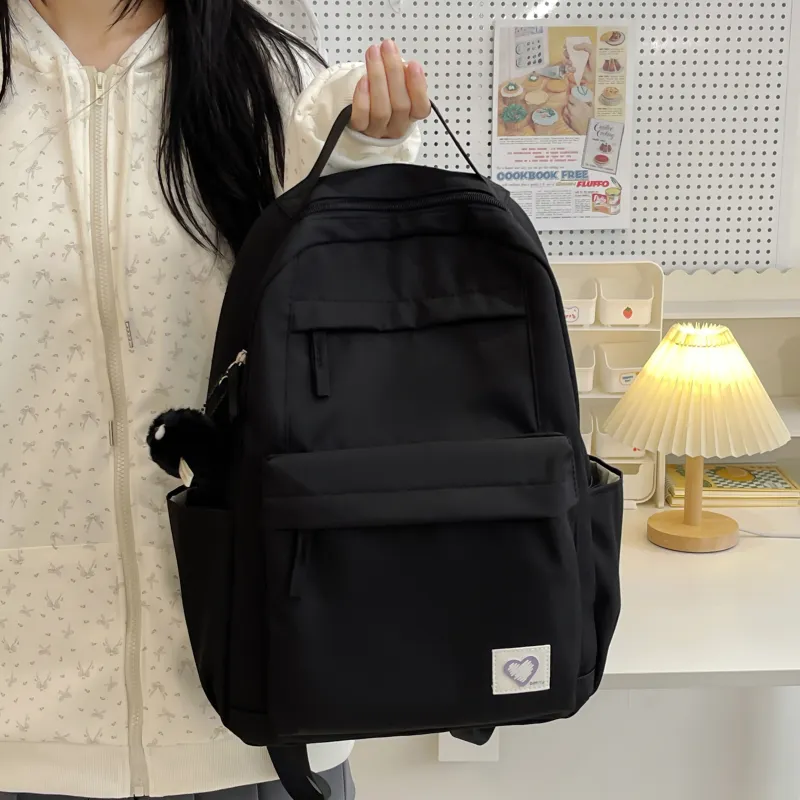 Meow In The Grass Nylon Backpack Unisex Multicolor-8