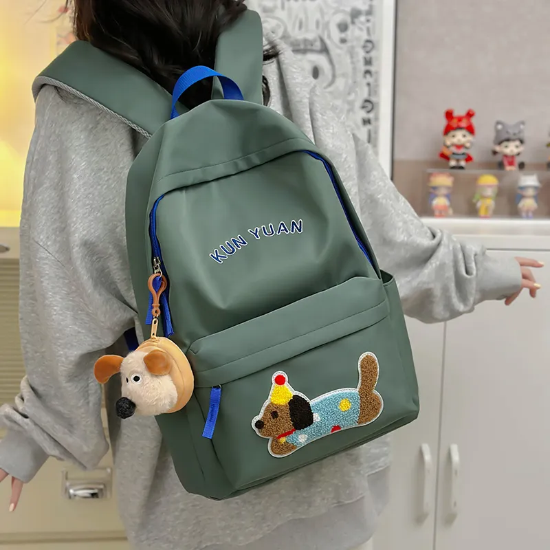 Meow In The Grass Nylon Backpack Regular Unisex Multicolor-10