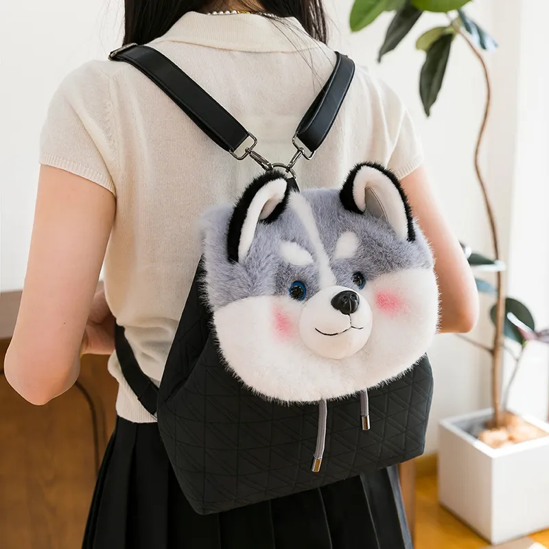 Meow In The Grass Suede Backpack Regular Women's Multicolor-8
