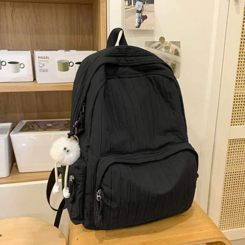 Meow In The Grass Nylon Backpack Unisex Multicolor-6