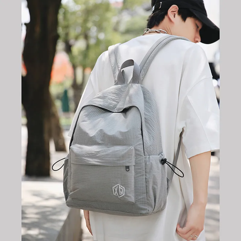 Meow In The Grass Nylon Backpack Unisex Multicolor-30