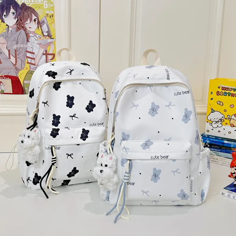 Meow In The Grass Nylon Backpack Regular Women's Multicolor-7
