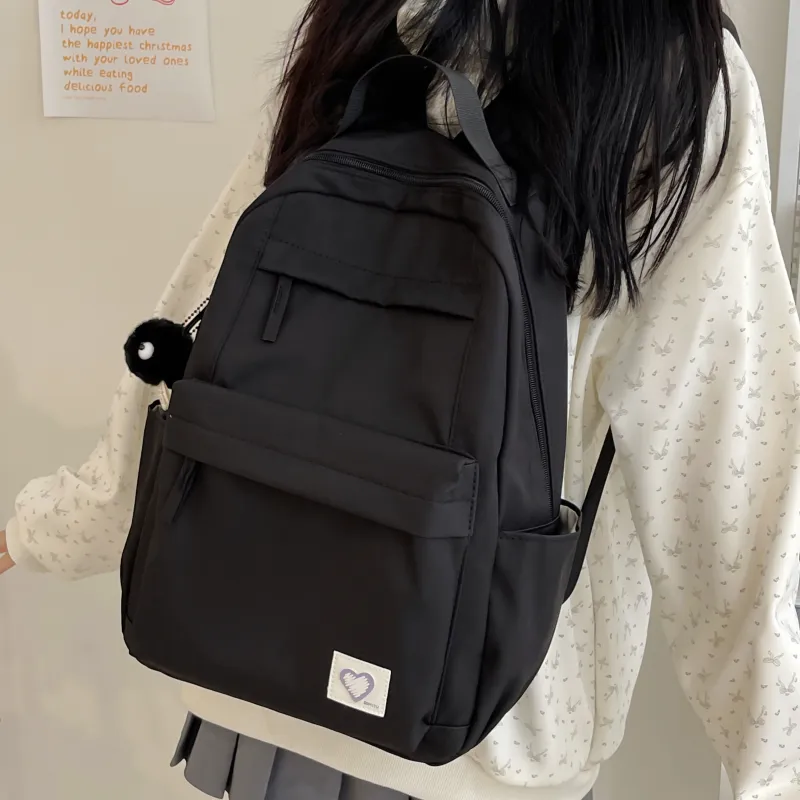 Meow In The Grass Nylon Backpack Unisex Multicolor-11