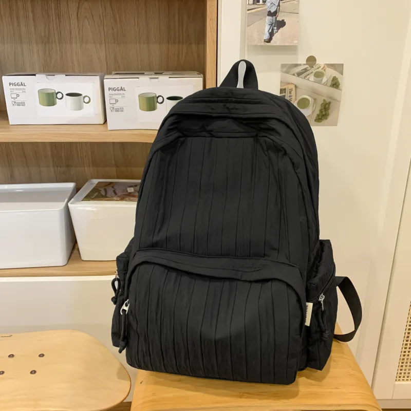 Meow In The Grass Nylon Backpack Unisex Multicolor-7