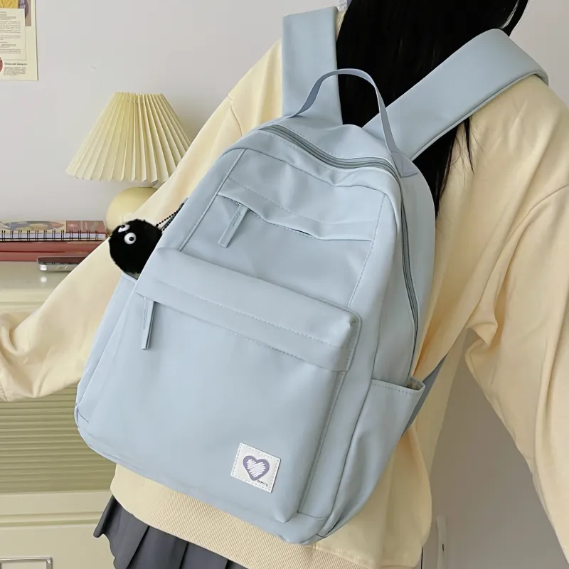 Meow In The Grass Nylon Backpack Unisex Multicolor-14