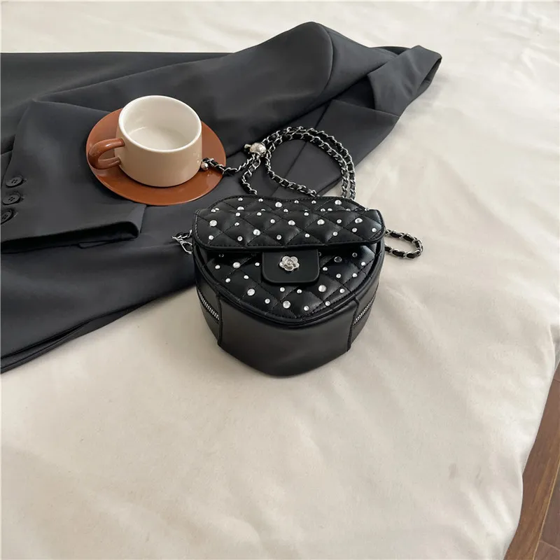 Meow In The Grass PU Heart Shaped Bag Shoulder Bag Women's Multicolor-6
