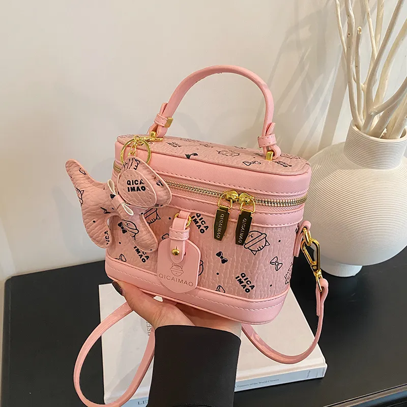Meow In The Grass PU Handbag Women's Multicolor-21