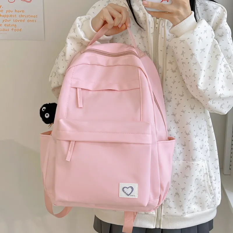 Meow In The Grass Nylon Backpack Unisex Multicolor-21