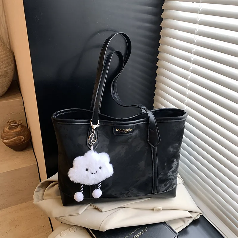 Meow In The Grass PU Tote Handbag Women's Multicolor-3