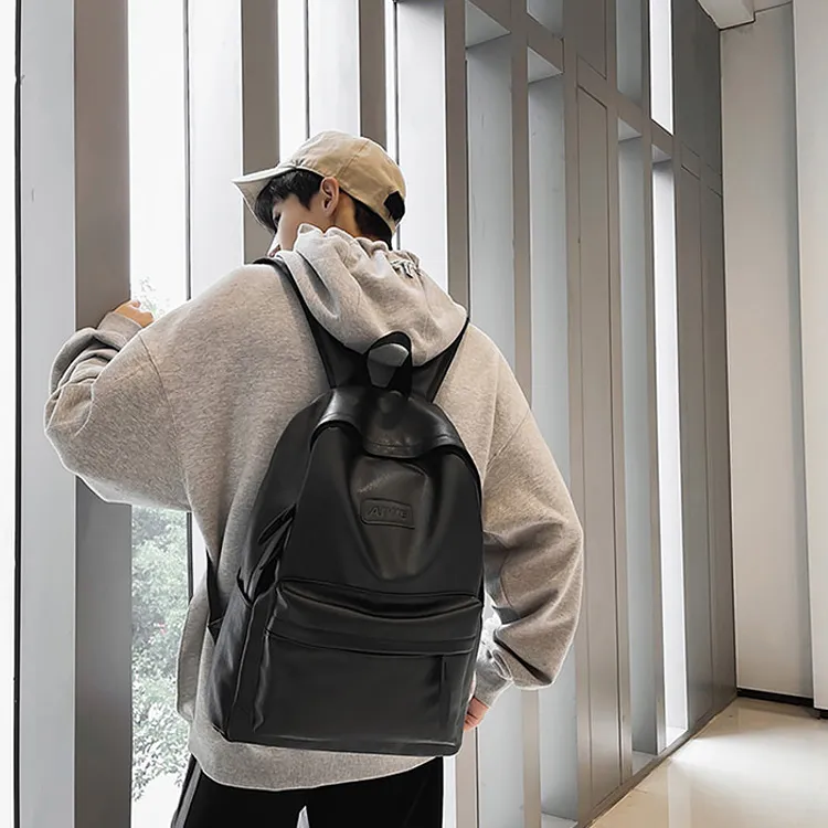 Meow In The Grass PU Backpack Regular Unisex Ecru/Black/Gray-1