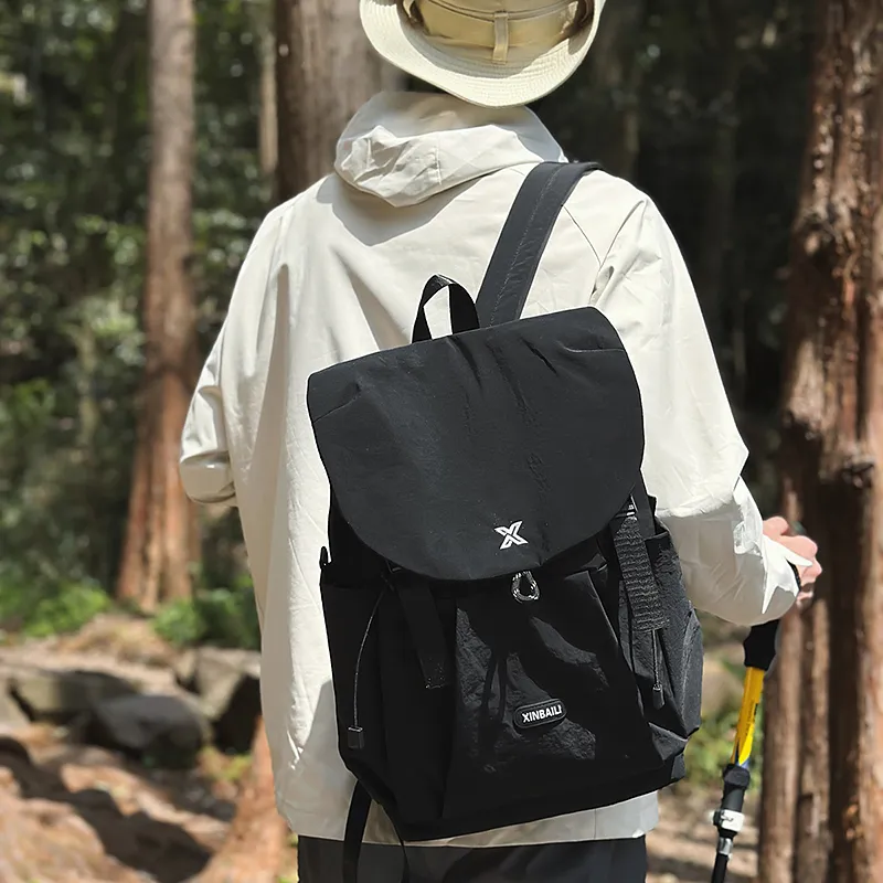 Meow In The Grass Nylon Backpack Unisex Multicolor-2
